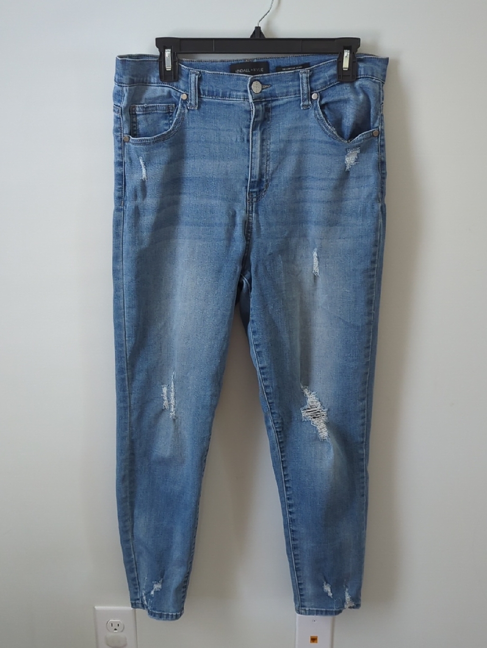 Kendall & Kylie Light Blue Distressed Jeggings
